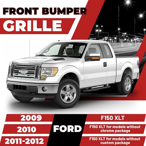 Image of HECASA Bumper Grill Compatible with 09-12 F150 9L3Z8200D FO1200511 Bumper