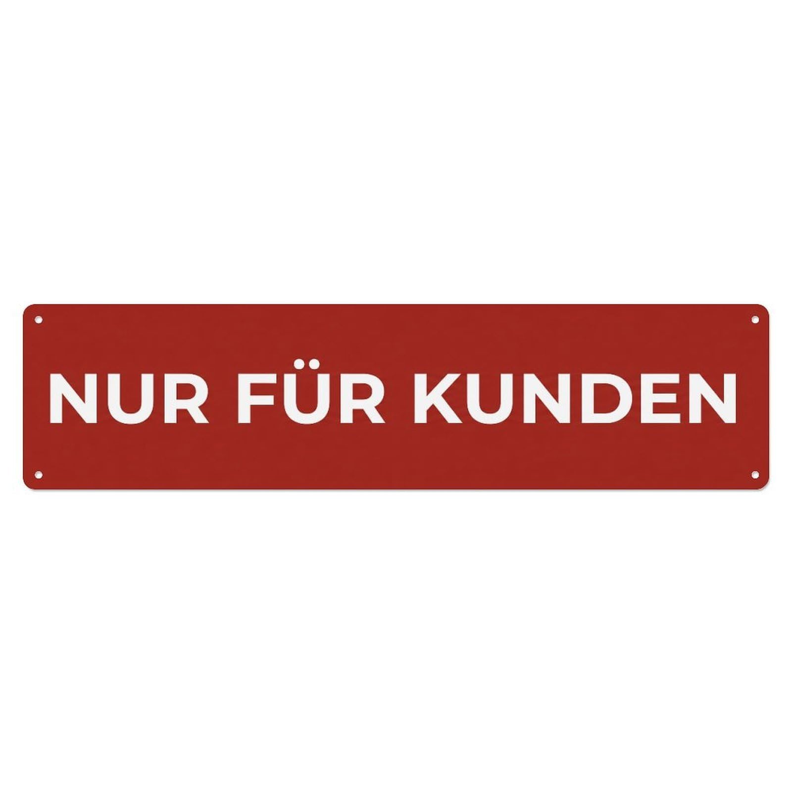 Metal Tin Sign Nur Kunden Parking Reserved