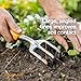 Fiskars Ergo Cultivator for Digging, Aerating Soil, and Weeding, Heavy Duty Garden Tool with Hanging Hole