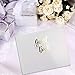 Samsill White Guest Book with Gold Foil Lettering, 7 x 9 inches, For Weddings, Baby Showers, Celebration of Life, Receptions, Funerals, 120 Pages Signature Lines for Guests