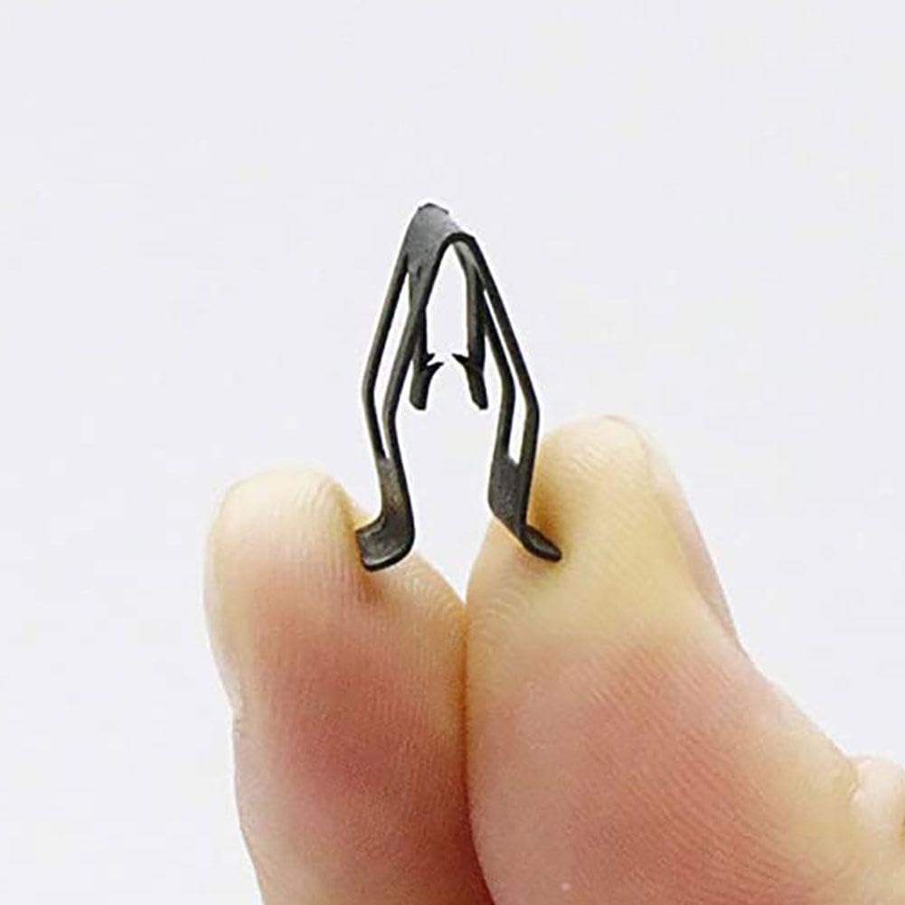 10Pcs Universale Auto Console Anteriore Cruscotto Cruscotto Auto Fastener Retainer Trim Rivet Car Dashboa Nero Clip Metallo rd Clip