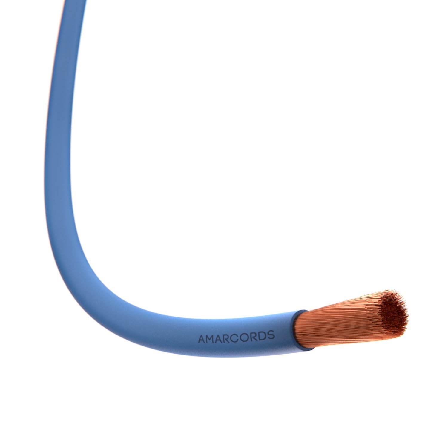 Amarcords - Cavo elettrico sezione 1x6mm colore BLU. Cordina Unipolare FS17, 50 metri