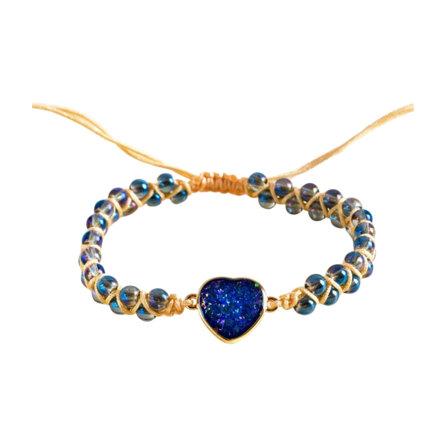 YGLINE Stone Bead Yoga Meditation Bracelet Healing Crystal Double Layer Natural Gemstone Beaded Relax Anxiety Bracelets for Women Men