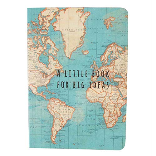 Sass & Belle Vintage Map Big Ideas Notebook, Multi-Colour