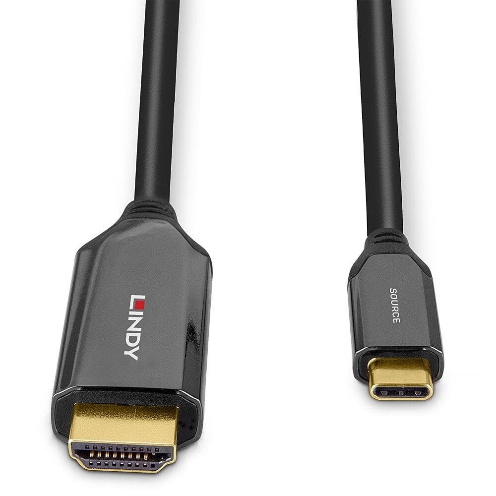 Lindy 43369 cavo e adattatore video 3 m USB tipo-C HDMI tipo A (Standard) Nero