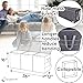 Pandabode Extra Large Toy Box - Big Sturdy Collapsible Chest - Toy Storage Organizer with Pockets - for Living Room or Kids bedroom- 36 x 16 x 12 in - Grey