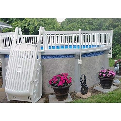 Vinyl Works 24-Inch Taupe Premium Resin Above-Ground Pool Fence Base Kit A - 8 Sections