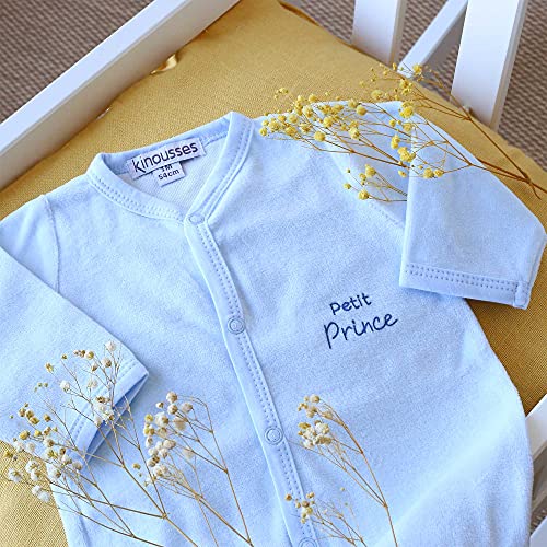 KINOUSSES Pyjama Bébé Naissance Garçon - Motif Petit Prince - Taille 1 Mois (54cm) - Cadeau Mixte Garçon et Fille - Image 5