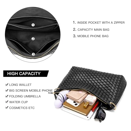 Bolso tejido para mujer pequeño tipo hobo miniatura 5