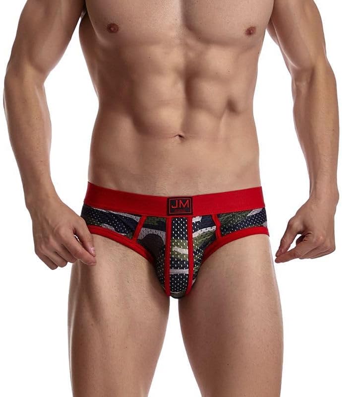 JOCKMAIL Men's Underwear Briefs Men's Sexy Briefs Breathable Comfortable Mesh Underwear Men's Low Rise Briefs - Image 4