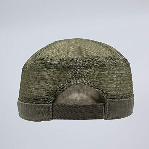 Image of The Vintage Year Heavy Stitching Washed Cotton Cadet Hat - Durable Military Baseball Cap for Men & Women, Outdoor Casual Wear