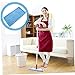 GLEAVI Microfiber Replacement Mop Pad Wet Dry Flat Mop Cloth Reusable Cleaning Accessory for Hardwood Tile Laminate Floors with Edge Design for Baseboards and Tight Corners
