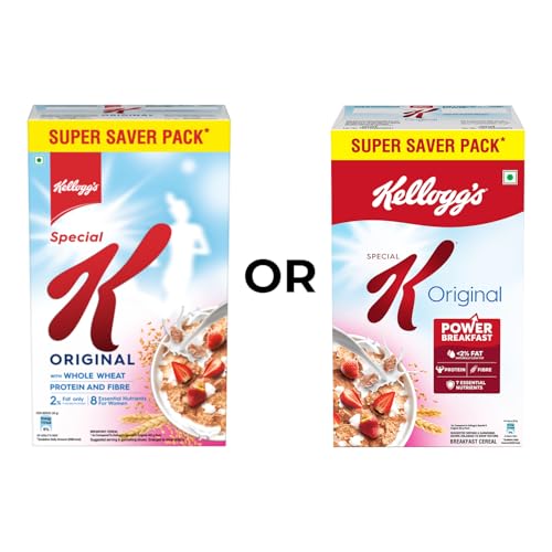 Image of Kellogg's Original Special K | Only 2% Fat | Sub 300 Calorie Breakfast Cereals | Whole Wheat Flakes| Source of Protein & Fibre | 900 /935g (Pack of 2)
