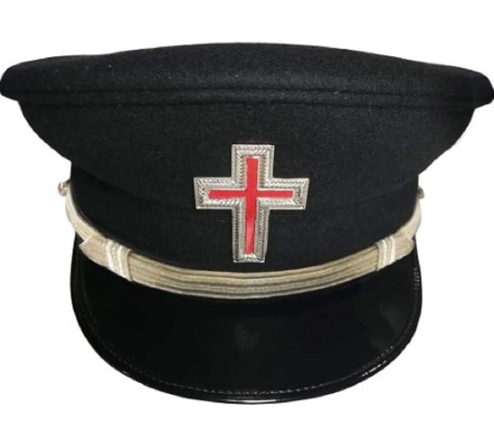 Regalia Lodge Knights Templar Dress Caps (Silver Metal Sir Knight, 7-1/8)