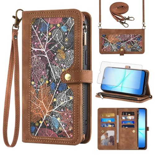 Coque Samsung Galaxy A17 Asuwish antichoc marron pour vos déplacements professionnels