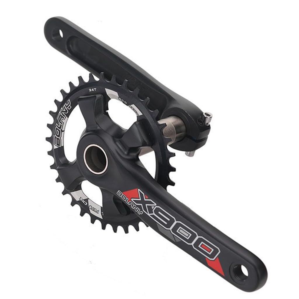 170mm Integrado HuecoBicicleta MTB Platos Y Bielas Bicicleta De Montaña Dientes Positivos Negativos Plato Per8/9/10/11/12 Velocità 34/36T Plato Redondo Bielas