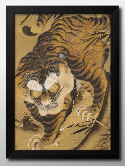 Amazon.co.jp: 片山楊谷 猛虎図 A3 サイズ おしゃれ 絵画 インテリア