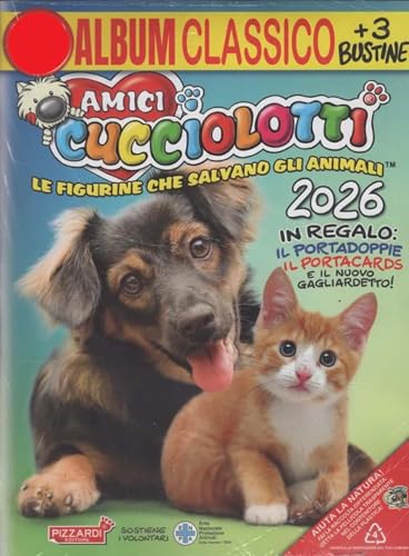 ✔️Regalare l’album con le figurine Amici Cucciolotti 2026 significa regalare un gioco divertente, un intrattenimento sorprendente che stimola la curiosità coinvolgendo il collezionista in un appassionante viaggio alla scoperta degli animali più belli e speciali del pianeta, ma significa anche coinvolgere chi lo riceve in grandi iniziative di solidarietà (le Missioni Possibili) a favore degli animali, dell’ambiente e dei bambini.