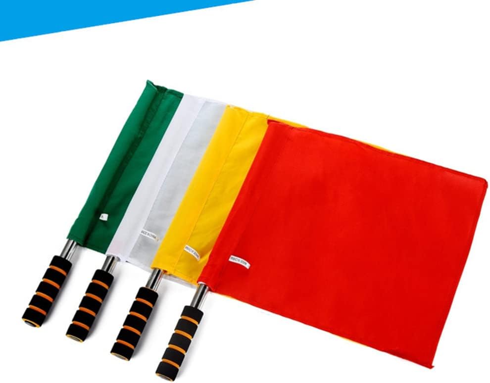 Sewroro 4pcs Sports Linesman Flags, Referee Events Match Flags with Stainless Steel Pole Stick for Sports Events and Matches(Red) - Image 9