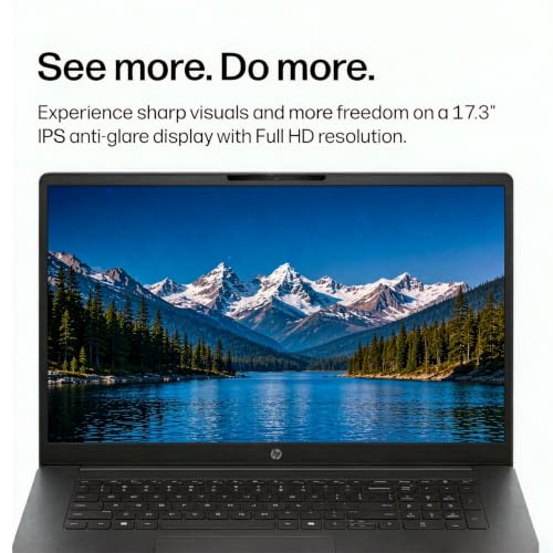 Image of HP OmniBook 3 AI Laptop 17.3 inch FHD IPS Intel 12-core Ultra 7 255U 32GB RAM 2TB SSD Backlit Type-c WiFi7 for Creator Designer Business Professional Win11 ICP Hub