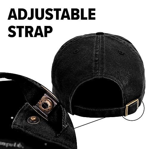 Popfunk Gorra Dad Ajustable Unisex Negra miniatura 5