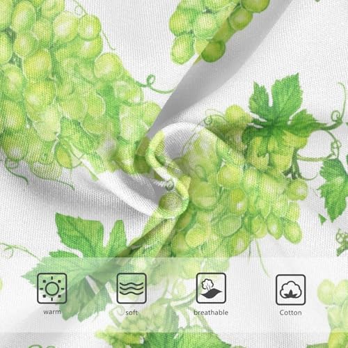 Joisal Girls Underwear Toddlers 2t Cotton Panties for Girl Aesthetic Undies Kids Briefs Watercolor Green Grapes White3