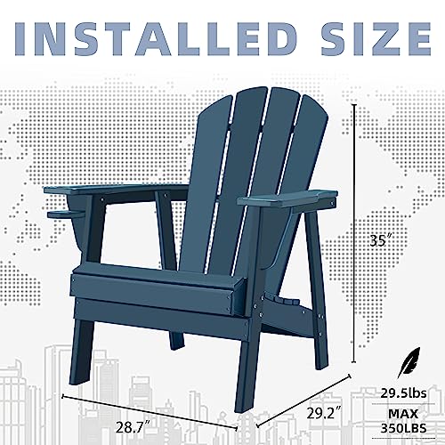 Restcozi Adirondack Chairs, Hdpe All-Weather Adirondack Chair, Fire Pit Chairs #TOP2