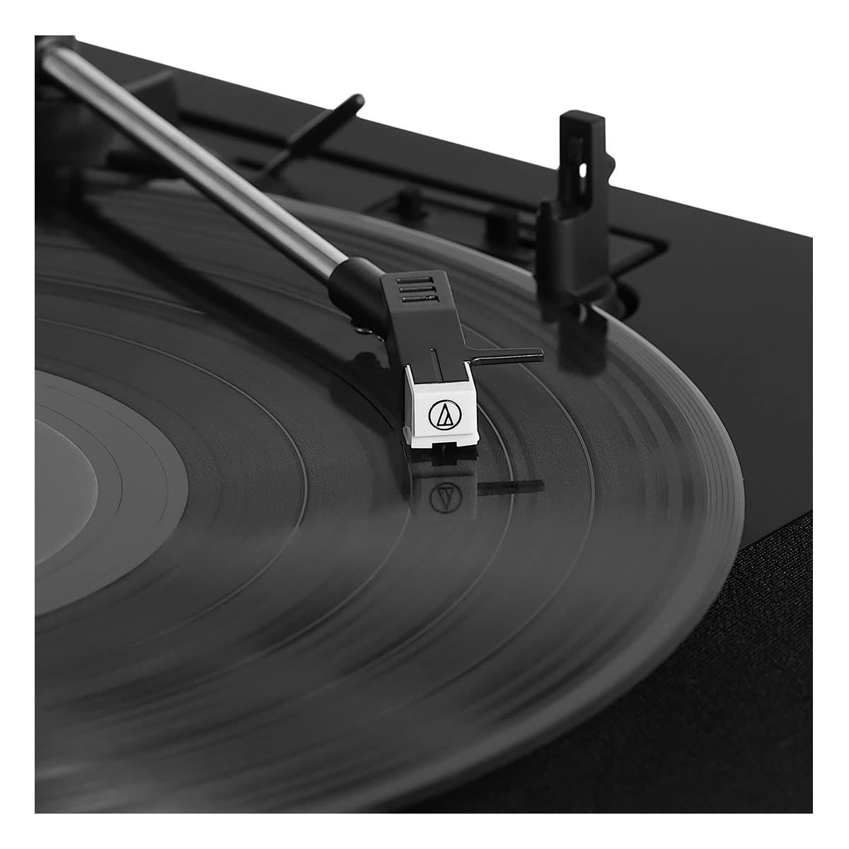 Tourne-Disque Portable Victrola Revolution Go - Tourne-Disque Bluetooth Double avec Batterie Rechargeable, Technologie Vinyl Stream et Cartouche Audio Technica, VSC-750SB, Noir