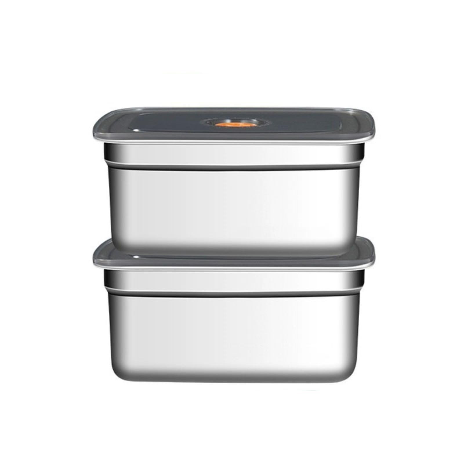 IHUAHSHUA Stainless steel food storage container with lid, airtight lunch box, storage and meal prep box, reusable, suitable for lunch and leftovers, freezer safe
