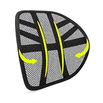 Lumbar Back Support Mesh Cushion Adjustable Breathable Office Car Seat