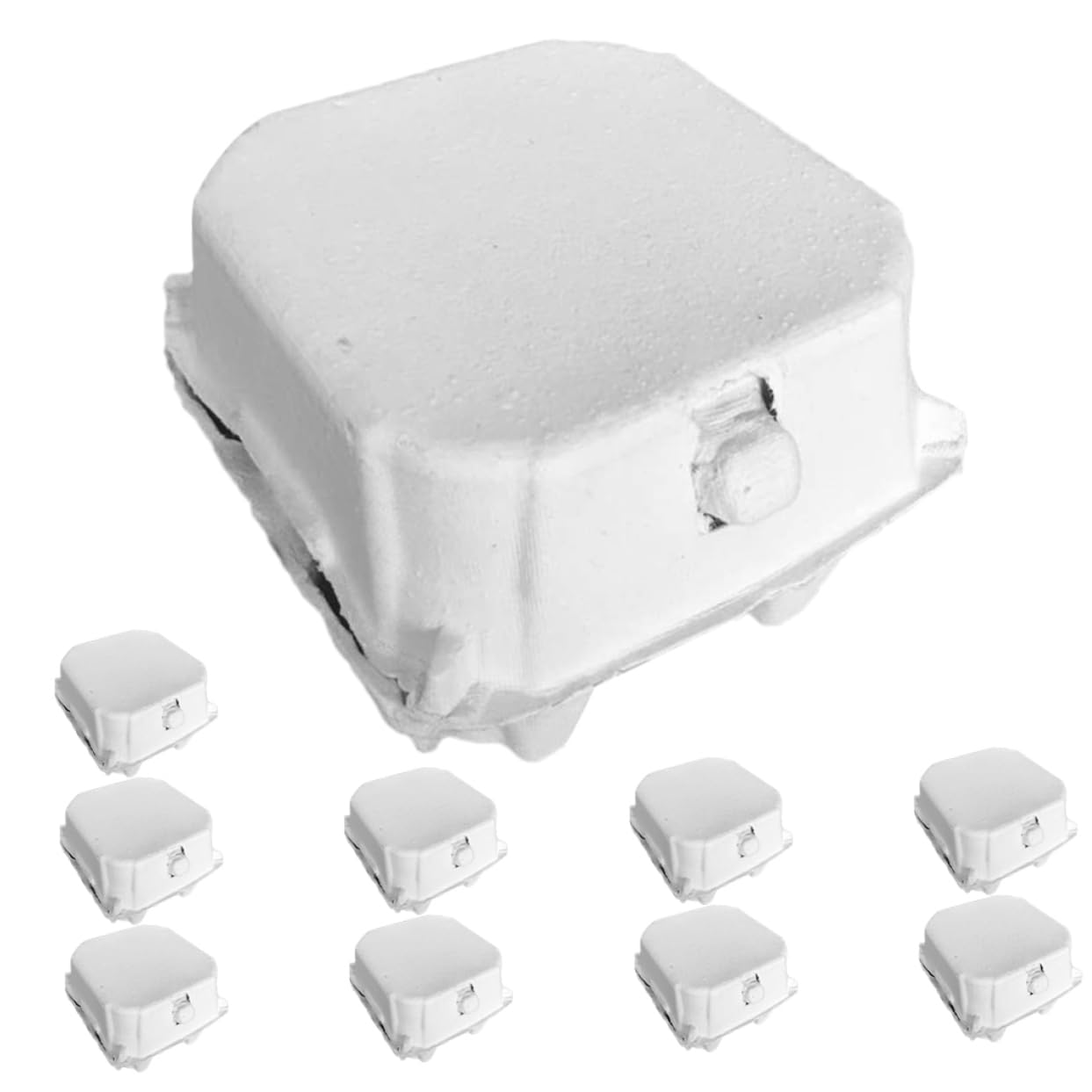 Buy MERRYHAPY 10pcs Egg Carton Fridge Containers Fridge Egg Holder Duck