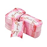  Airssory 100 Piezas Vintage Kraft Paper Pillow Candy Packaging Box Thank You Treat Box Cajas de Regalo rústicas para Bodas Dulces Dulces Favores Baby Shower Fiesta de cumpleaños