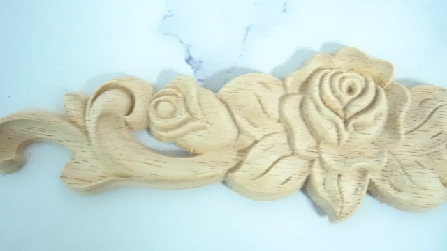 Applique Legno Intagliato A Fiore - 5 Pezzi, Stile Europeo, Per Mobili, Pareti, Porte - Foto 9