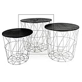 Lieferumfang: 1 Tisch in Ø 34 cm x Höhe 35 cm