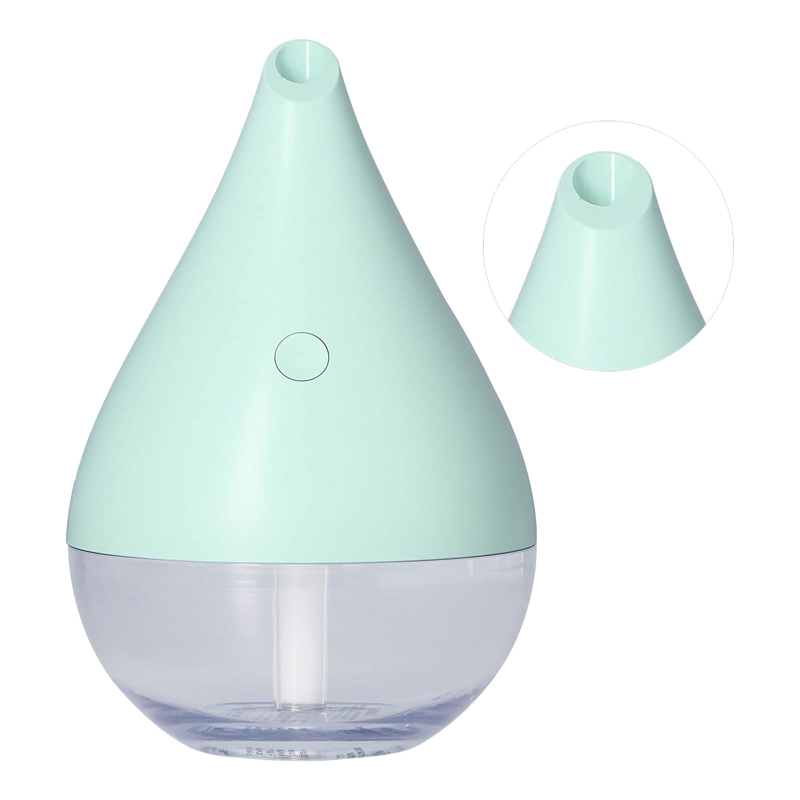 Humidificador portátil con luz LED, dispositivo de humidificación con modo ajustable silencioso para habitación, oficina, escritorio, coche y dormitorio