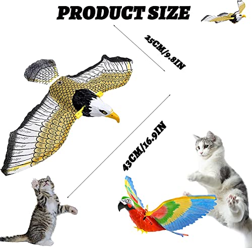 Bird Flying Toy, Bird Interactive Cat Toy, Electric Suspension Flying Bird, Kitten Interactive Chasing And Playing Practice #TOP2