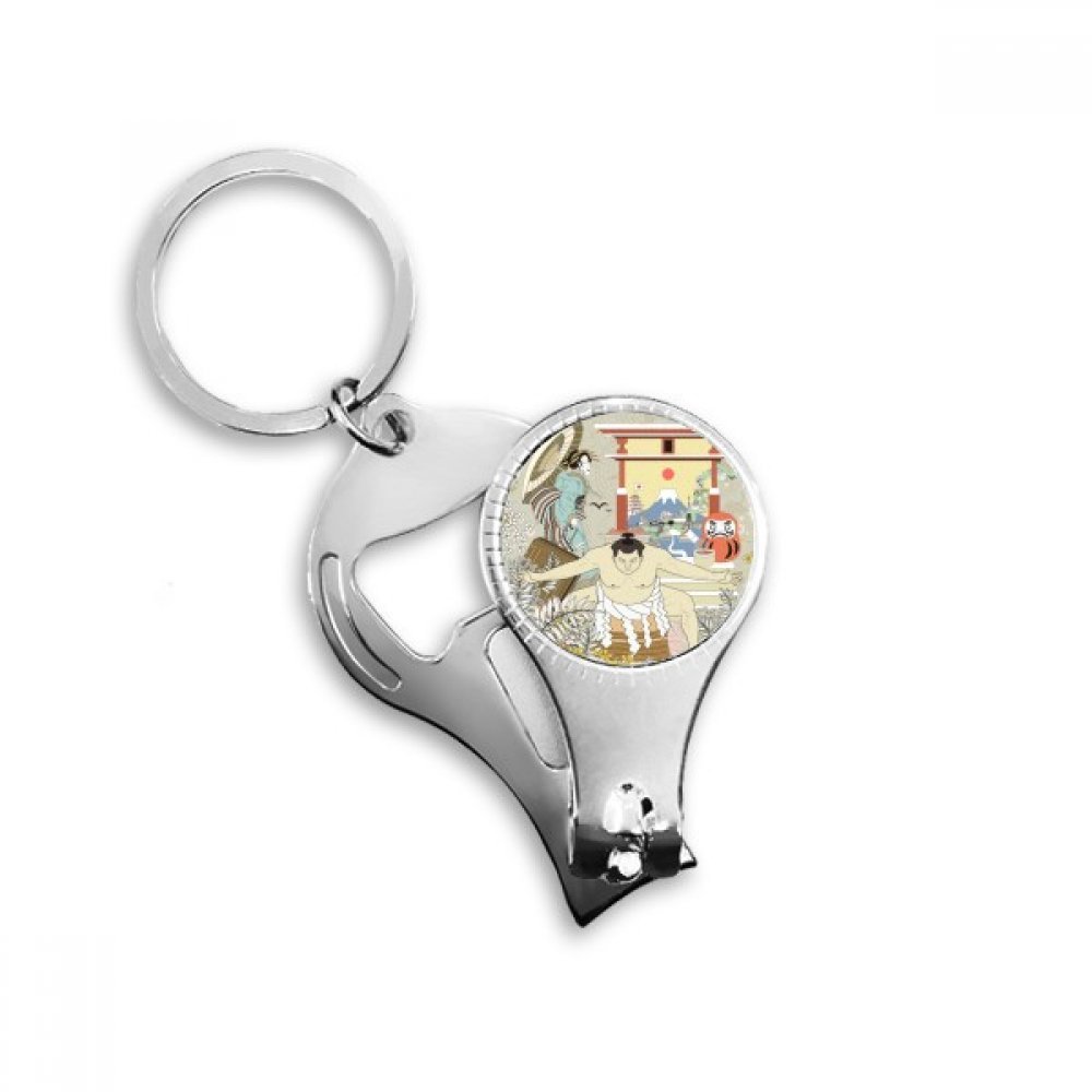 Coupe-ongles porte-clés décapsuleur ukiyo-e japon accessoire homme femme