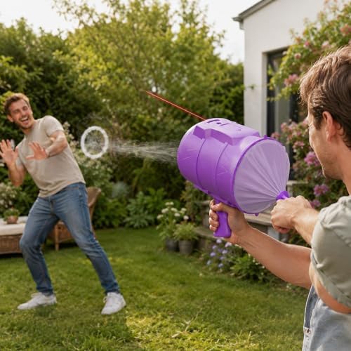 Laser Air Cannon Handheld Bullseye Air Blaster Toy - 3