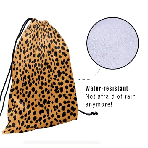 Image of Nerxy Black Dots Gymnastics Grip Bag - Spotted Dog Spots Grip Bag for Gymnasts Polka Dot String Bag for Gym Sports Storage