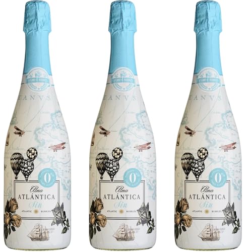 Alma Atlántica - Bebida Espumosa sin alcohol 0,0% | Refrescante y ligera | Sabor cítrico a lima y pomelo | Final salino con burbuja fina | Inspirada en el Atlántico