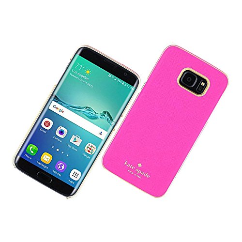 Kate Spade New York Wrap Case for Samsung Galaxy S7 Edge Saffiano Leather - Pink