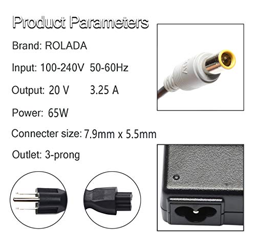 65W-AC-Adapter-Laptop-Charger-for-Lenovo-Thinkpad-E545-T530-T61-X140e-X230-Edge-15-E430-E520-E530-E535-SL500-SL510-T430u-T520-X120e-X130e-X131e-X200-X201-X220-X230t-X300-X60-S230u-Twist-Power-Cord