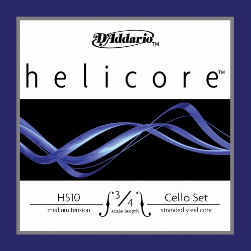 D'Addario Helicore Cello 10Blk Set 3/4 Med (H5103/4M-B10)