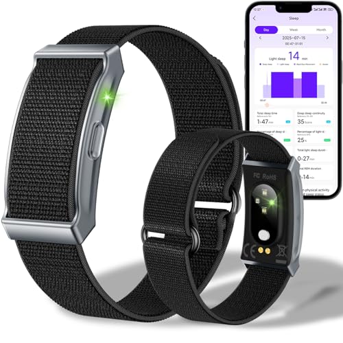 Smart Bracelet for Men Women, Fitness Tracker with Free App,...