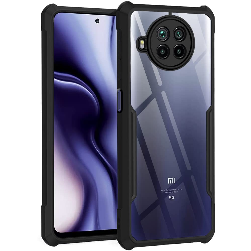 TheGiftKart Back Cover Case for Xiaomi Mi 10i 5G (Shockproof | Crystal Clear | Hybrid TPU & PC | Transparent Back | Black Bumper) TheGiftKart Back Cover Case for Xiaomi Mi 10i 5G (Shockproof | Crystal Clear | Hybrid TPU & PC | Transparent Back | Black Bumper)