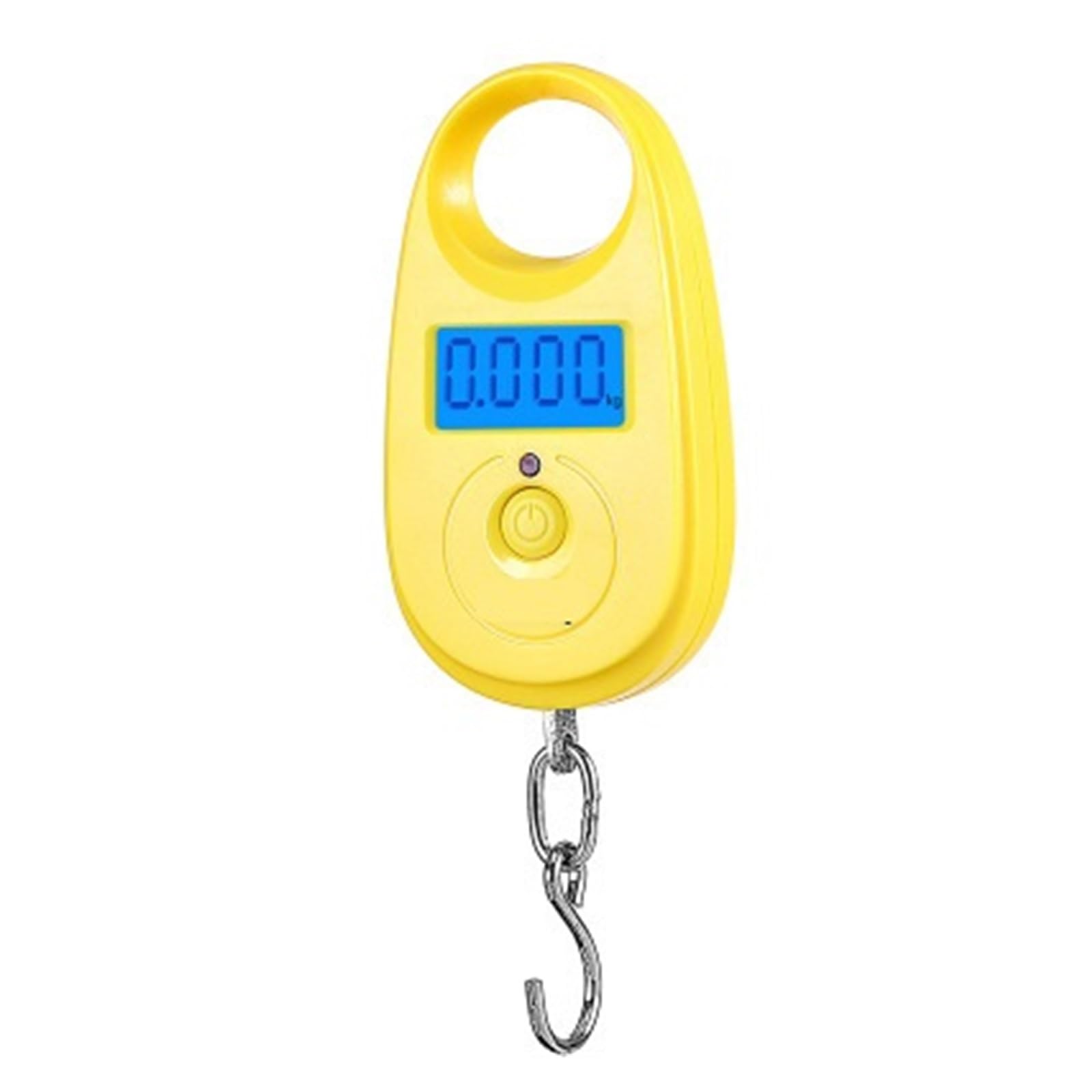 JVDDI Digital Hanging Scale Portable Electronic Scale 25kg Mini Pocket Gram Hanging Luggage Parcel Express Heavy Duty Crane Hook(Giallo)