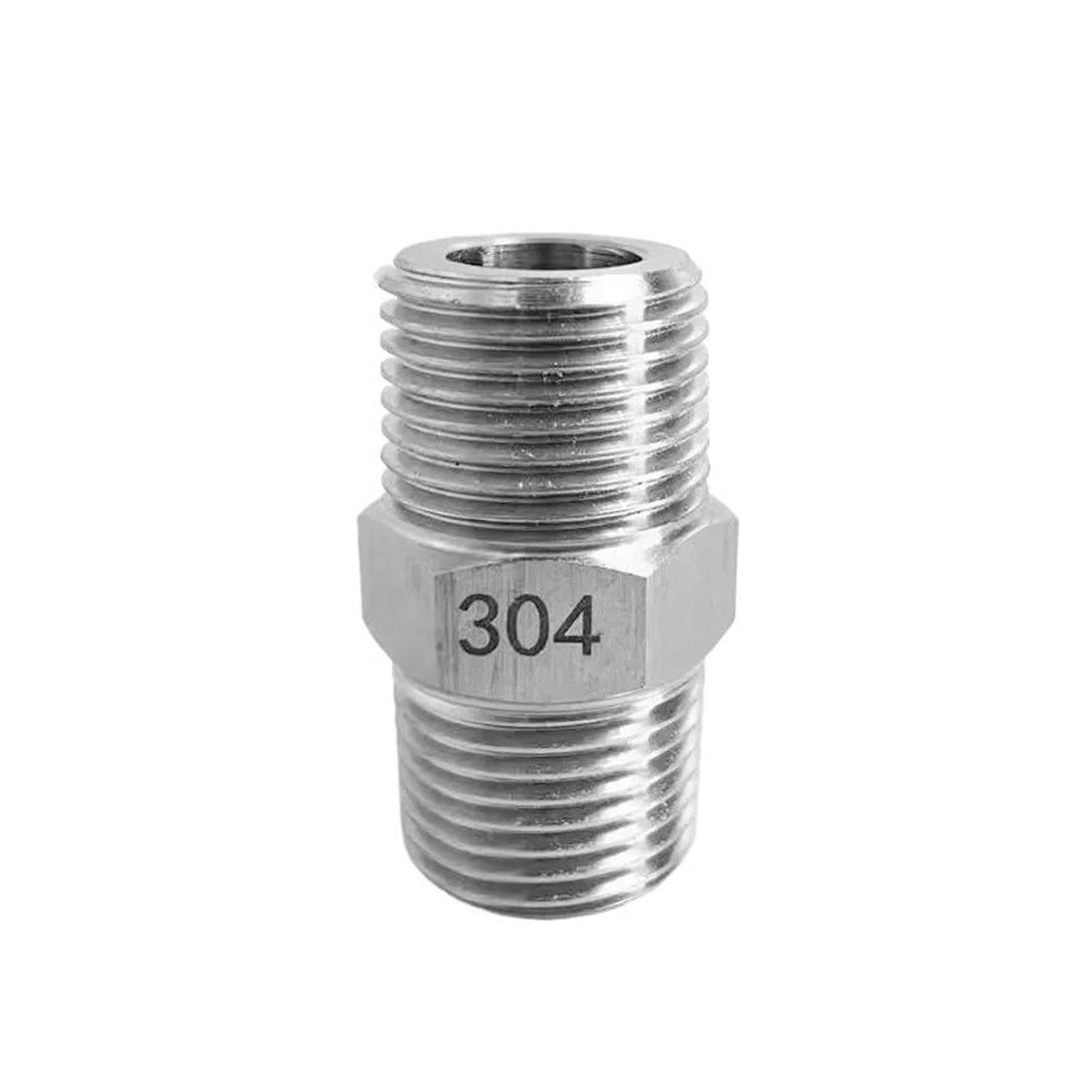 Raccord à mamelon hexagonal mâle à mâle BSPT 1/4"