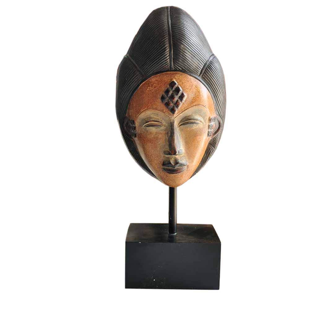 Cadeau statue tête de Bouddha demi-visage portrait modèle ornement