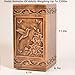 engmvwod Handmade Wooden Engraved Urn for Human Ashes 250lbs Adult Male Female Satin Bag Hummingbird Cremation urns Box