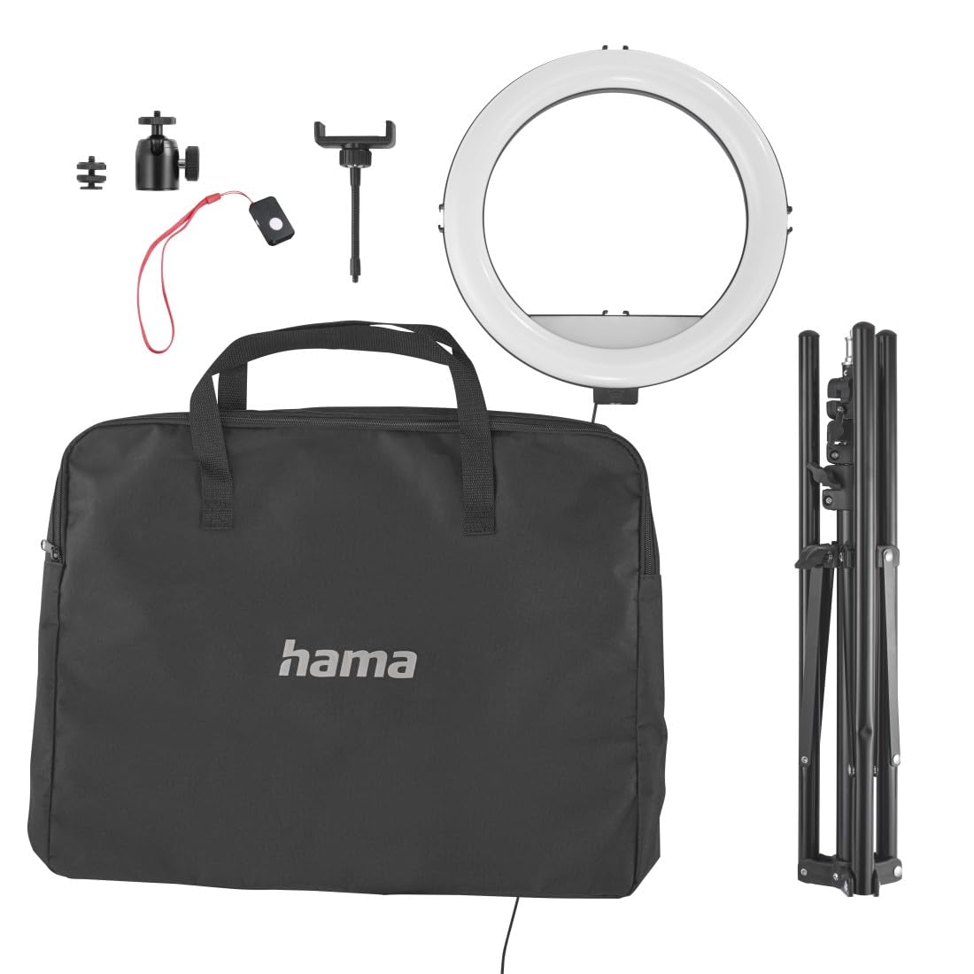 LED-Ringleuchte Spotlight Steady 120 III, Ringlicht-Stativ für Handy, 12"